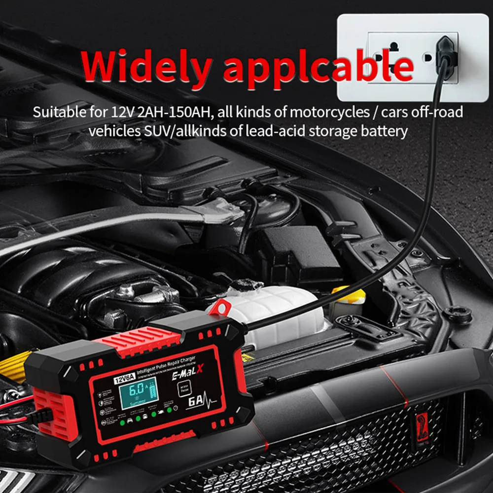 Odolná impulzná nabíjačka E-MalX 12V 6A — изображение 6