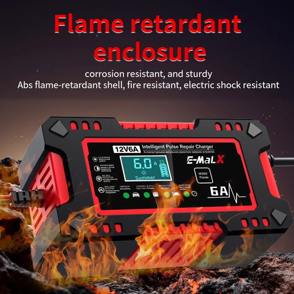 Odolná impulzná nabíjačka E-MalX 12V 6A — изображение 7