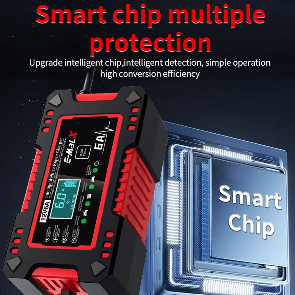 Odolná impulzná nabíjačka E-MalX 12V 6A — изображение 9