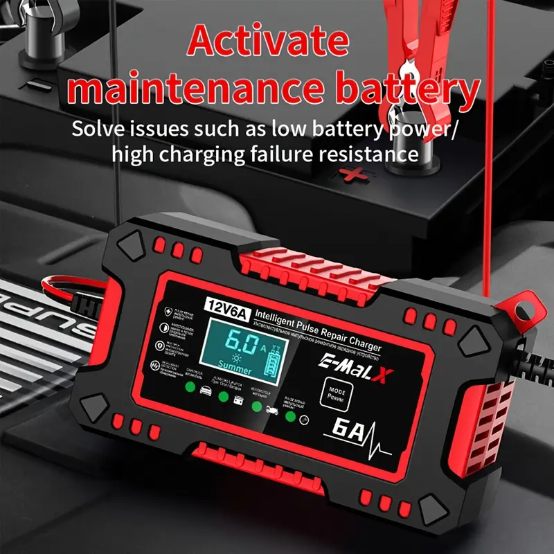 Odolná impulzná nabíjačka E-MalX 12V 6A — изображение 4